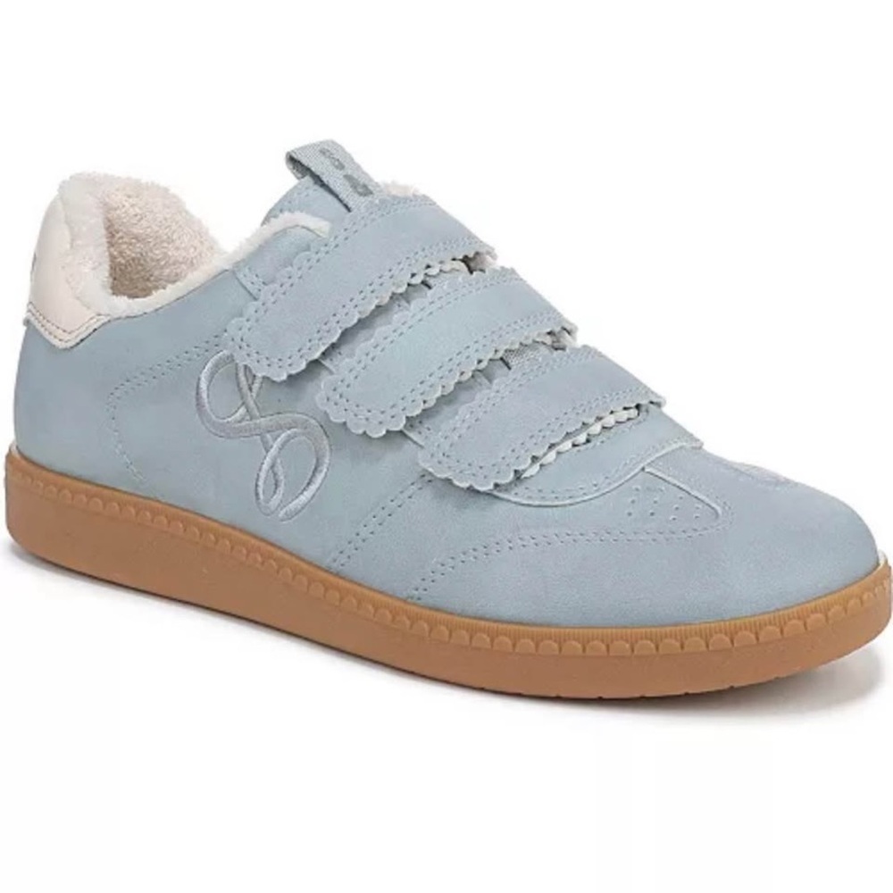 Women's Light Blue Velcro Sneakers